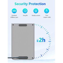 YANMONGI [2 Pack, USB-C+USB-A] Charger Cable Compatible with PLAUD Note AI Voice Recorder,3.3FT 4 Pin Replacement Magnetic Charging Cable for PLAUD Note Voice Recorder Includes Cord Holder