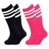 qikqik Toddler Soccer Socks Kids Boys Girls Youth Football Striped