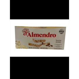 El Almendro Alicante Crunchy Almond Turron (PACK of 3, 7.05oz Each Bar)