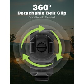 360° Detachable Belt Clip Compatible with Thermacell, Attach Repeller Clip to Belts, Gear, Shoulder Straps and Carry Bags Compatible with MR300 & MR450