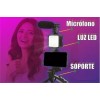 Fussion Kit Economíco Youtuber Vlogger (tripie, Microfono Y Luz Led)