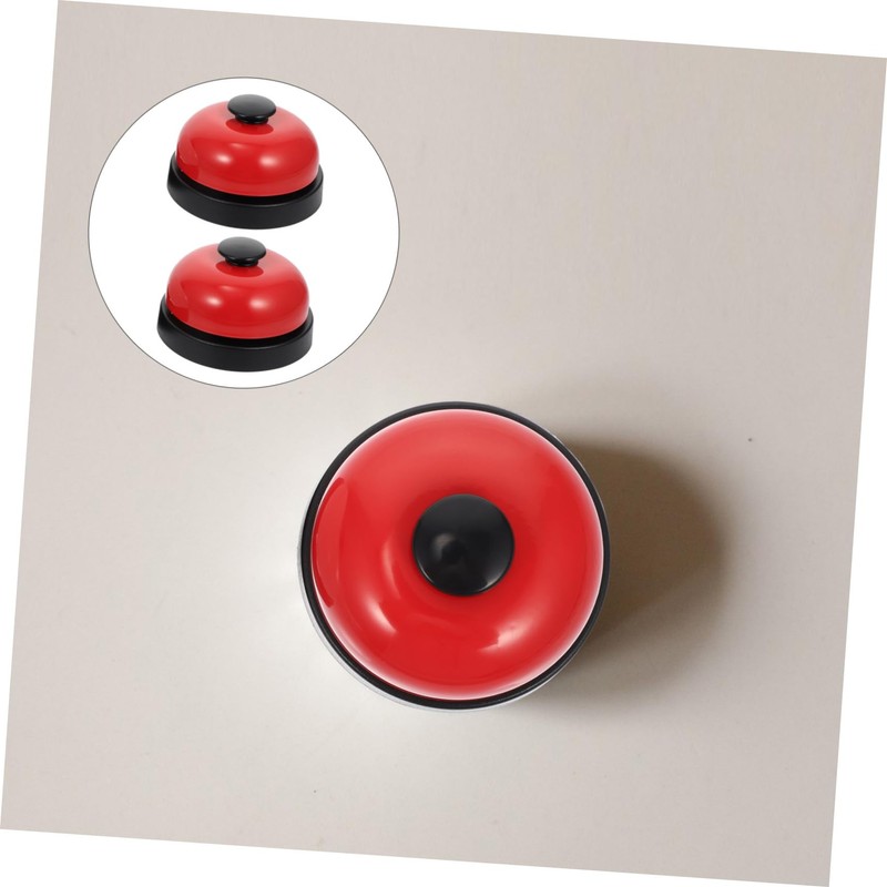 SHINEOFI 2Pcs Table Bell Hand Pressing Service Bell for Game