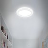 Briloner Leuchten LED Panel, Ceiling Light with Backlight Effect, 12