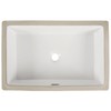 DeerValley 23.9"x15.79" Undermount Bathroom Sink Rectangular Undermount Sink White Ceramic