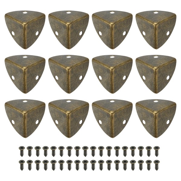 sourcing map 12 Pcs Metal Edge Guard, 23mm Decorative Box