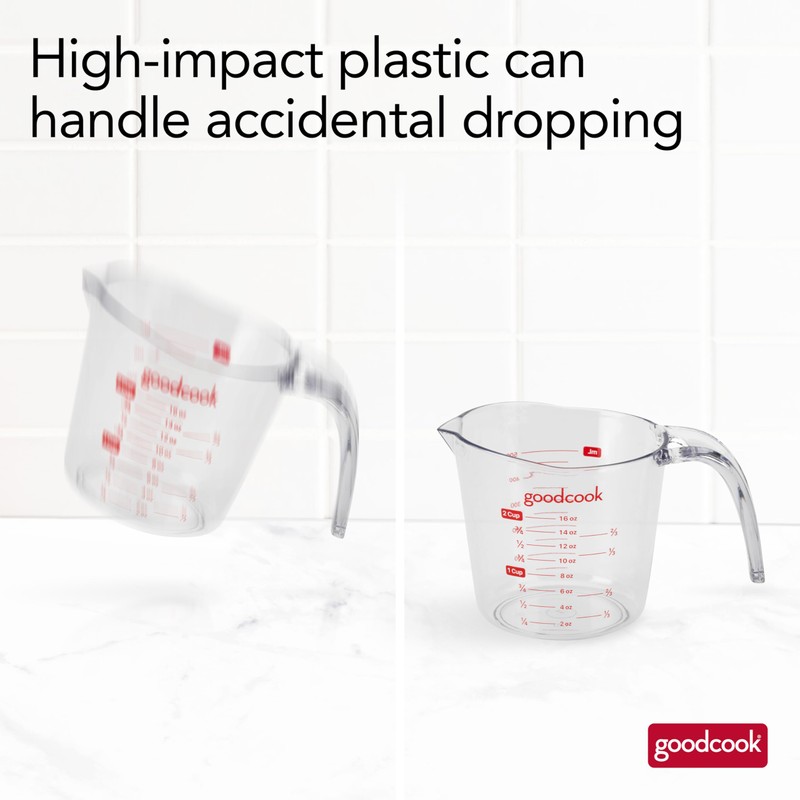 BRADSHAW INTERNATIONAL 19864 2Cup Plastic Measuring Cup