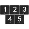 Yaocom Exam Room Sign Numbers 1-5 with Braille and Tactile