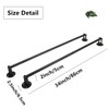 MYOYAY Corner Garment Rod 34in 2 Pack Industrial Pipe Clothes