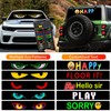 2PCS LED Eyes for Car Windshield: 23.6"x4.73" Devil Eyes Light