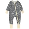 COOKY.D Bamboo Baby Sleepsuit Dual Zipper Soft Breathable Outfit Infant Boys Footed Jumpsuit Cute Cartoon Print Girls, Vehicle 12-18 Months
