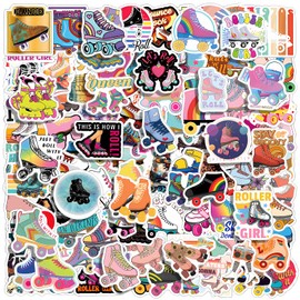 Jeffdad Pack of 110 Stickers for Children, Funny Sports Stickers for Roller Skating, Waterproof Vinyl Skateboard Stickers for Laptop, Skateboard, Computer for Teenagers, Children, Girls