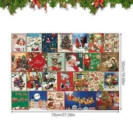 AVCXEC Christmas Advent Calendar Jigsaw Puzzle, Christmas Advent Calendar 2025, 1000PCS Advent Calendar Puzzle, Christmas Gifts for Kids and Adults 24 Days Countdown to Christmas Home Decoration