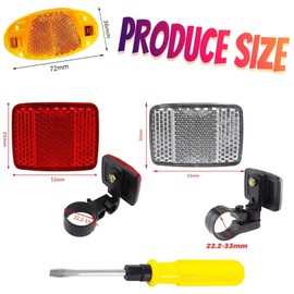 Pack of 6 Cat Eyes Bicycle Children, Reflectors Bicycle Children's Set for Spoke Reflectors, Bicycle Spoke Reflectors, Children's Bicycle Scooter Spoke Reflectors, Rear Reflector Accessories Bicycle