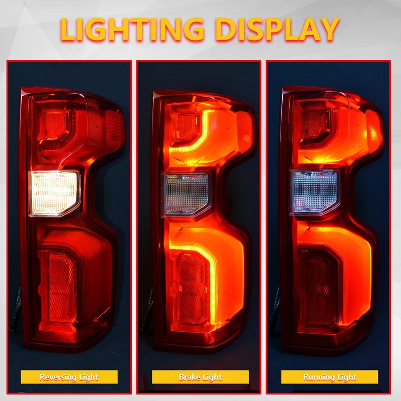BOGYL LED Tail Light Rear Lamp Assembly Replacement for 2019