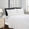 Elegant Comfort Luxury Soft Bed Sheets Polkadot Pattern 1500 Thread