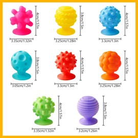 Lotsdonxia 8 Pcs Kids Sensory Squeeze Toys Set – Multi-purpose Stress Relief Mini Fidget Toy Finger Massage Phone Stand Fun for Parties Prizes Play