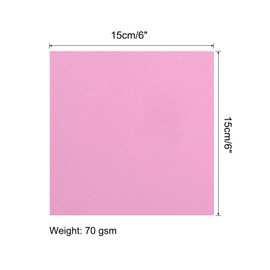 MECCANIXITY Origami Paper Double Sided Pink 6x6 Inch Square Sheet for Art Craft Project, Beginners, Gifts Decor 100 Sheets