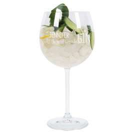 Herz & Heim® Gin & Tonic Glass with Engraving of the Name - Let the Good Times BeGIN