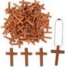XiuGlimpse Cross, 100PCS Cross with Chain Cross Pendant, Easter Cross,