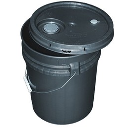 API Kirk Containers Grey (Gray) 5-Gallon Bucket Kit with Snap-On Lid w/Pour Spout
