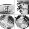ZENFUN Steamer Pot With Lid 2 Tier, Multipurpose Stainless Steel