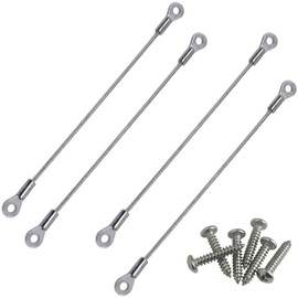 Cabinet Door Restraint,Cabinet Hinge Limiter,Door Opening Angle Protector with Mounting Screws (20, 6 Inch)