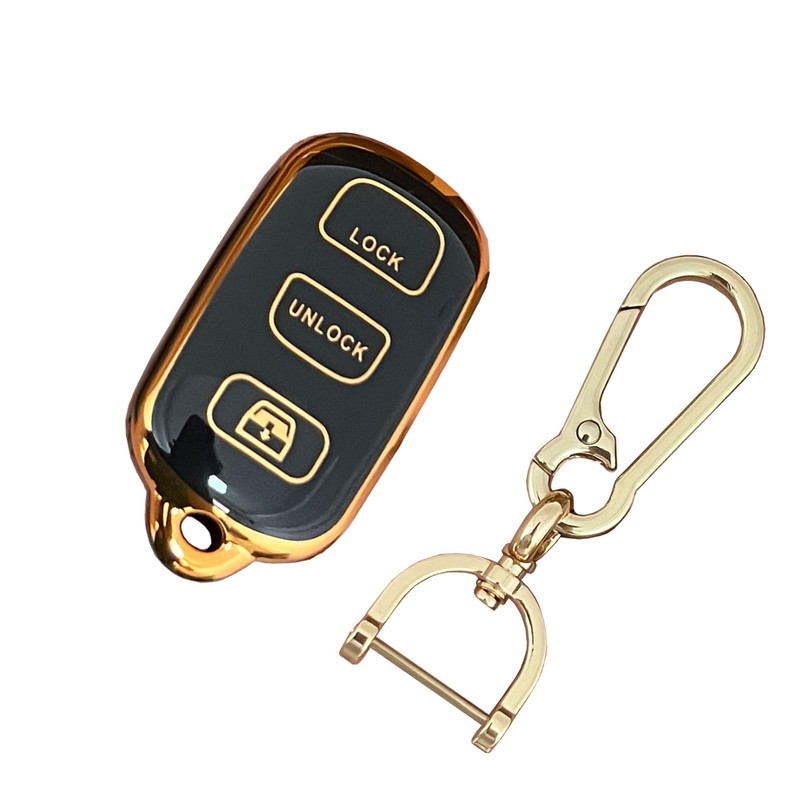 WKEDQAF Car TPU Key Shell for Toyota Key Fob Cover