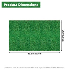 MEUTL Football Birthday Party Decoration Tablecloth, 2-Pack Green Soccer Field Tablecloth, PE Plastic 130x220cm Table Cover for World Cup, Birthday & Sports Events, Reusable Party Supplies