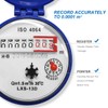 Hemobllo Water Meter Water Flow Meter Cold Water Meter for