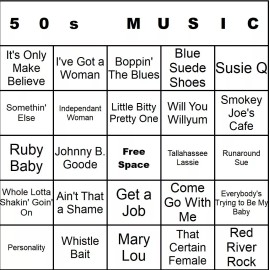 banginmeats 50s Country 100 Music Bingo Cards Printed And Laminated With Playlists