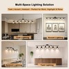 HiBay Plug in Track Lighting, 6-Light Rotatable Ceiling Light Fixture
