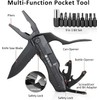 BIBURY 5 in 1 Multitools, Foldable Pliers Multitool Stainless Steel