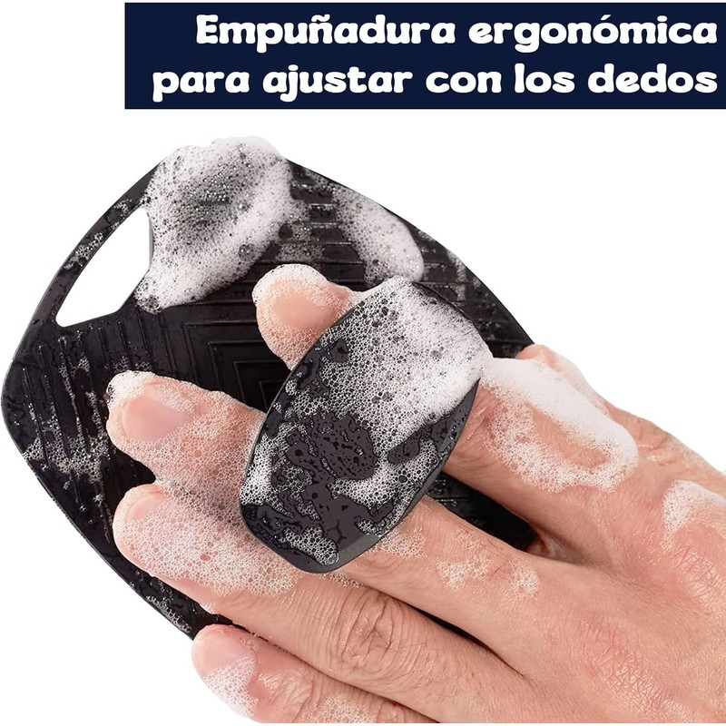 Cepillo corporal de silicona COREFUN para exfoliación profunda y limpieza