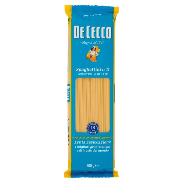 De Cecco Spaghettini n.11 Italian Long Pasta (500g)