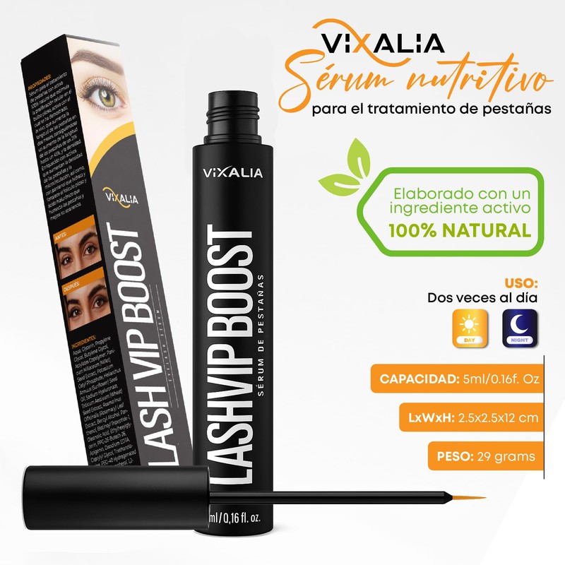 Vixalia LashVip Boost Eyelash Growth Serum 5ml Longer Strong and