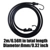 BuxiuGK Pack of 2 Luggage Straps with Hooks, 2 m,
