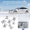 Pack of 100 Sheet Metal Nuts Car, U-Shaped Sheet Nuts,