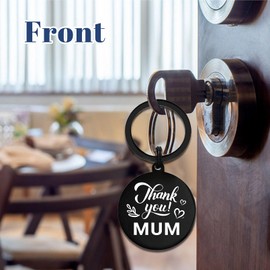 DGXMD Gifts for Mum - Thank You Mum Keyring - Birthday Mothers Day Keyring Gift for Mom from Daughter Son