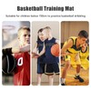 Basketball Training Mat, Basketball Footstep Mat Black Mute 2mm Thick