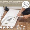 YAANBUNB Pack of 30 Plastic White Shelf Support 5 mm