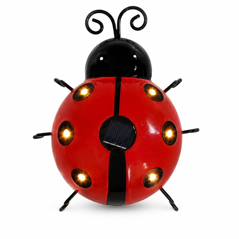 Solar Ladybug Light for Outdoor Decor – IP65 Metal Hanging