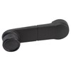 TRQ Metal Reinforced Window Crank Handle Set Black Compatible with