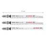 Bosch Professional 3x Expert ‘Wood 2-Side Clean‘ Jigsaw Blade Set