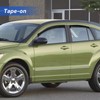 YQAUTEC Window Visors Rain Guards for 2007-2012 Dodge Caliber Sedan,