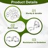 PATIKIL 50 Pcs Split Lock Washer, M5 Spring Lock Washer