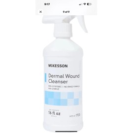 McKesson Dermal Wound Cleanser Spray First Aid Rinse-Free Formula 16 fl oz