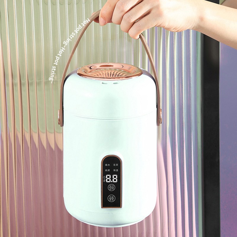 Mini Rice Cooker Efficient Heating Insulated Portable Multifunction Soup Porridge