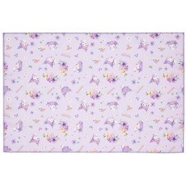 Skater LTM1C-A Large Lunch Cloth, Nafkin, 23.6 x 15.7 inches (60 x 40 cm), Sanrio Chromi, Pastel Vivid Watercolor Flowers, Girls, Large
