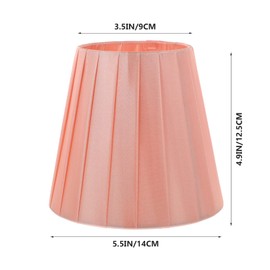 DOITOOL Pleat Lamp Shade,3.5 5.5 Bottom x 4.9 High,Small Table Lamp Shades,Cloth Lamp for Floor Lamps