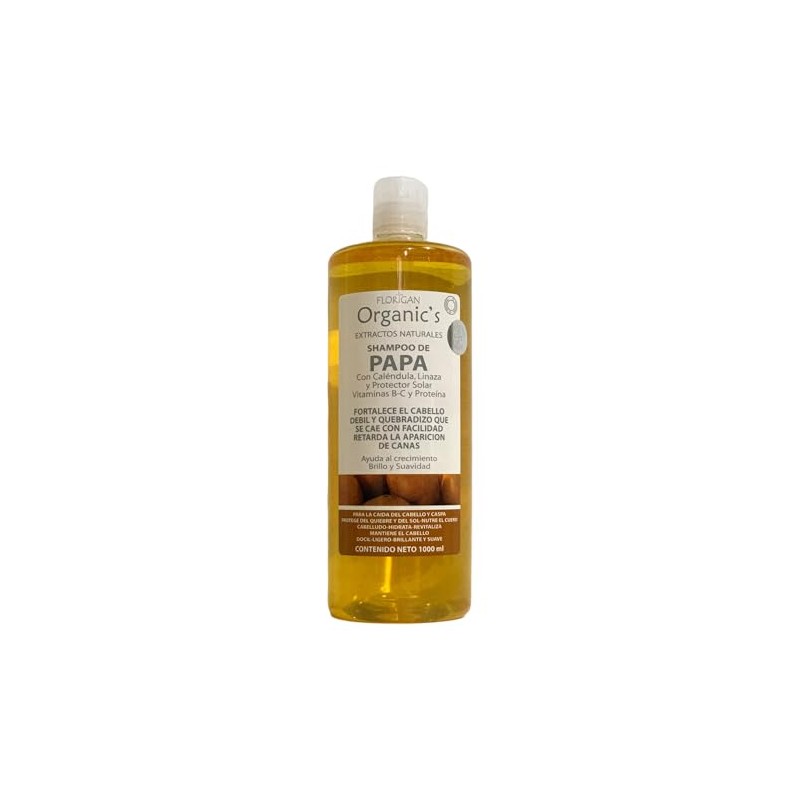FLORIGAN Shampoo Fortalecedor de PAPA con Vitaminas y Proteínas 1lt.